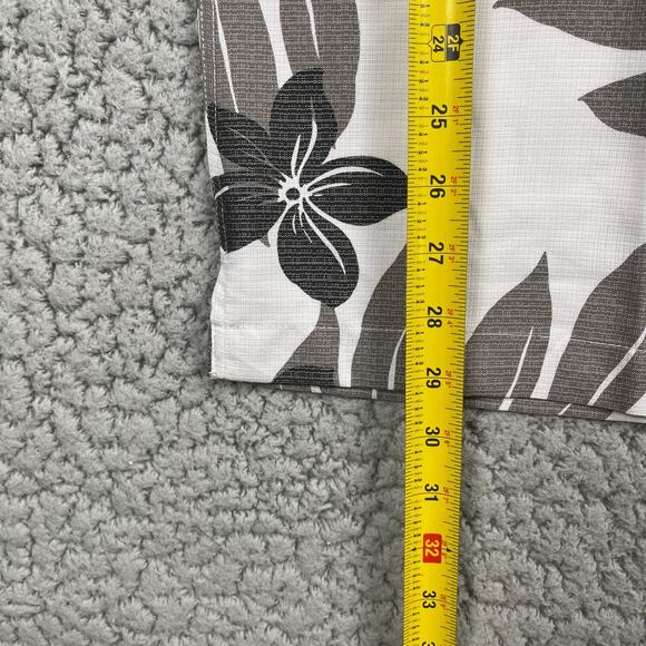 Quiksilver Waterman Button Shirt Mens L Shonan Hawaiian Palm Tencel Comfort Fit - Picture 5 of 8